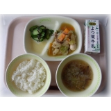 7月5日（月）　八宝菜　きゅうり昆布　ねぎごまスープ