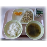 ６月３０日（木）　マーボー豆腐　わかめスープ