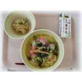 6月21日（木）　塩ラーメン　切干大根のサラダ