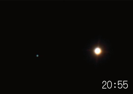火星と海王星の接近