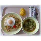 9月6日（金）　ガパオライス　チンゲン菜のスープ　とうもろこし（小）