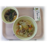 1月10日（金）　中華丼　中華スープ