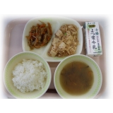 6月2日（火）　ごはん　もずくスープ　麻婆豆腐　きんぴらごぼう