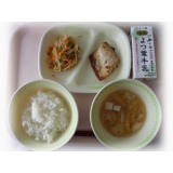 6月29日（火）　さばの生姜しょうゆ焼き　キャベツのおかか和え　豆腐のみそ汁
