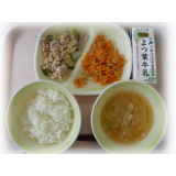 9月5日（月）　きゅうりチャンプルー　にんじんしりしり　大根スープ