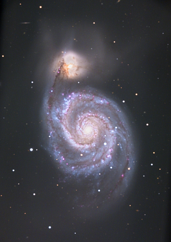 M51(りょうけん座・子持ち銀河)