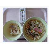 8月24日（木）　かしわうどん　あべかわいも