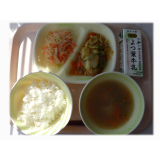 2月6日（火）　ホイコーロー　バンサンスー　水餃子スープ