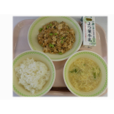 4月30日（火）　麻婆豆腐　たまごスープ