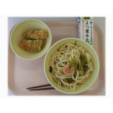 5月30日（木）　山菜うどん　ちくわの磯部揚げ