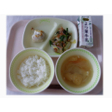 6月18日（火）　たらのマヨネーズ焼き　おひたし　具だくさんみそ汁
