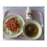 7月5日（金）タコライス　もずくスープ　