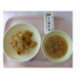 8月2日（金）　カレーピラフ　ミートボールスープ