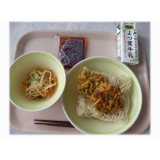 8月8日（木）　冷や麦　野菜かき揚げ