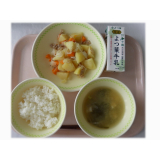 8月19日（月）　塩肉じゃが　とうふのみそ汁