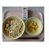 9月5日（木）　けんちんうどん　スパイシーポテト