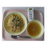 9月12日（木）　鶏肉ときのこの和風スパゲティ　ウィンナースープ