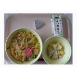 5月8日（木）　しょうゆラーメン　ポテトサラダ　プロセスチーズ