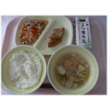 9月2日（火）　ほっけのごましょうゆ焼き　五目豆　しめじのみそ汁