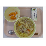 9月25日（木）　ガタタンラーメン　杏仁豆腐