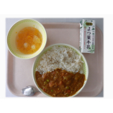 2月27日（金）　ポークカレー　フルーツポンチ