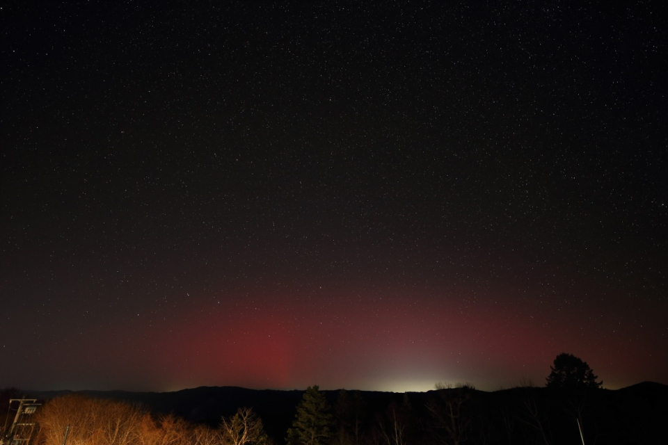 銀河の森天文台撮影低緯度オーロラ