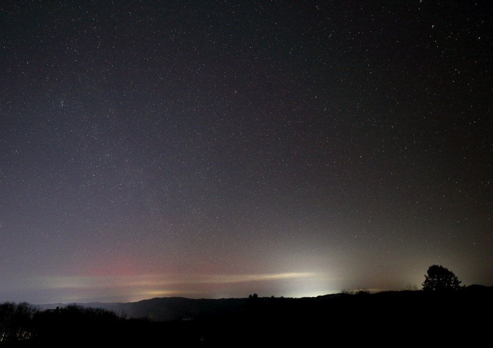 銀河の森天文台撮影低緯度オーロラ