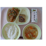 5月12日（火）　さばのみそ煮　五目きんぴら　吉野汁
