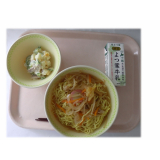 5月21日（木）　しょうゆラーメン　ポテトサラダ