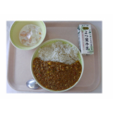 6月12日（金）　シカキーマカレー　ナタデココヨーグルト