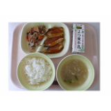 6月16日（火）　いわしの蒲焼き風　れんこんのきんぴら　さつまいものみそ汁
