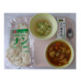 7月1日（水）　ナン　スープカレー　お揚げカリカリサラダ